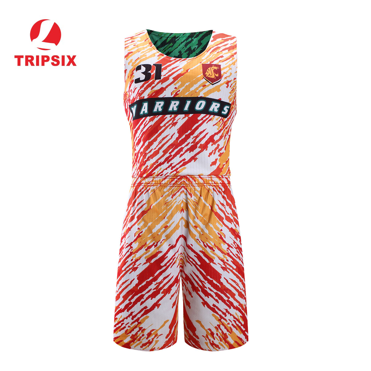 Custom Basketball Uniforms Sublimation Printing Reversible Type
