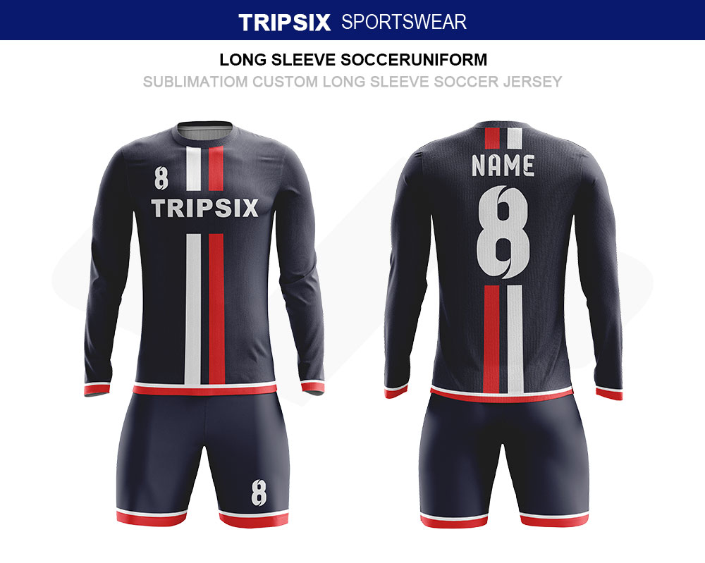 custom long sleeve soccer jerseys